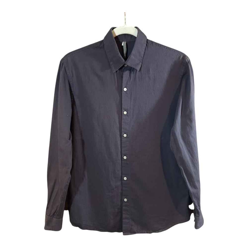 KIN Made in Canada Long Sleeve Button-down Shirt in Faded Black Work Men's S